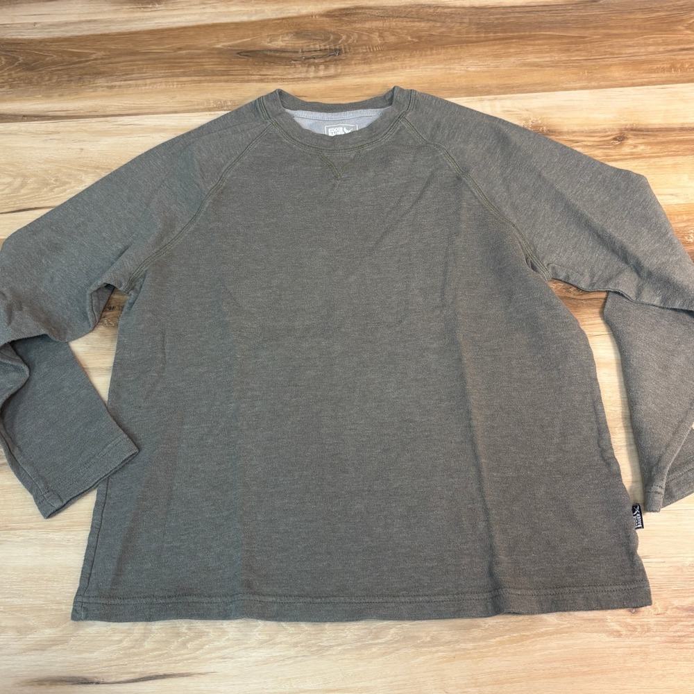 Eddie Bauer Crew Neck Raglan Long Sleeve Sweatshirt Men Medium Lightweight
